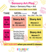 👶[Mommy & Me] Sensory Art Play - 12 weeks Program Nov 28th - Feb 13th 2023