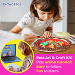 Pizza Day Art & Craft Kit / Step by Step Tutorial Video Included/ Food Craft for 5-10yrs/ Art and Craft kit for kid