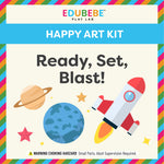 [ART] Ready, Set, Blast! : Learning outer space, paint drop art, clay art, art kit, fun education, gift idea